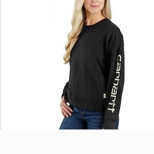 Carhartt Women's Black Logo Sweatshirt